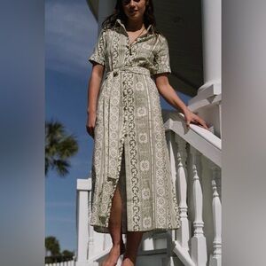 NWTParterre Banks Dress Allegra Bermuda Floral Print Shirt Dress NWT Size 4